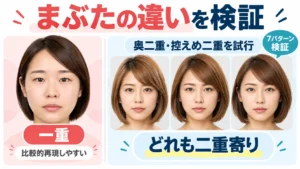 生成AIは一重・奥二重・二重を描き分けられるか